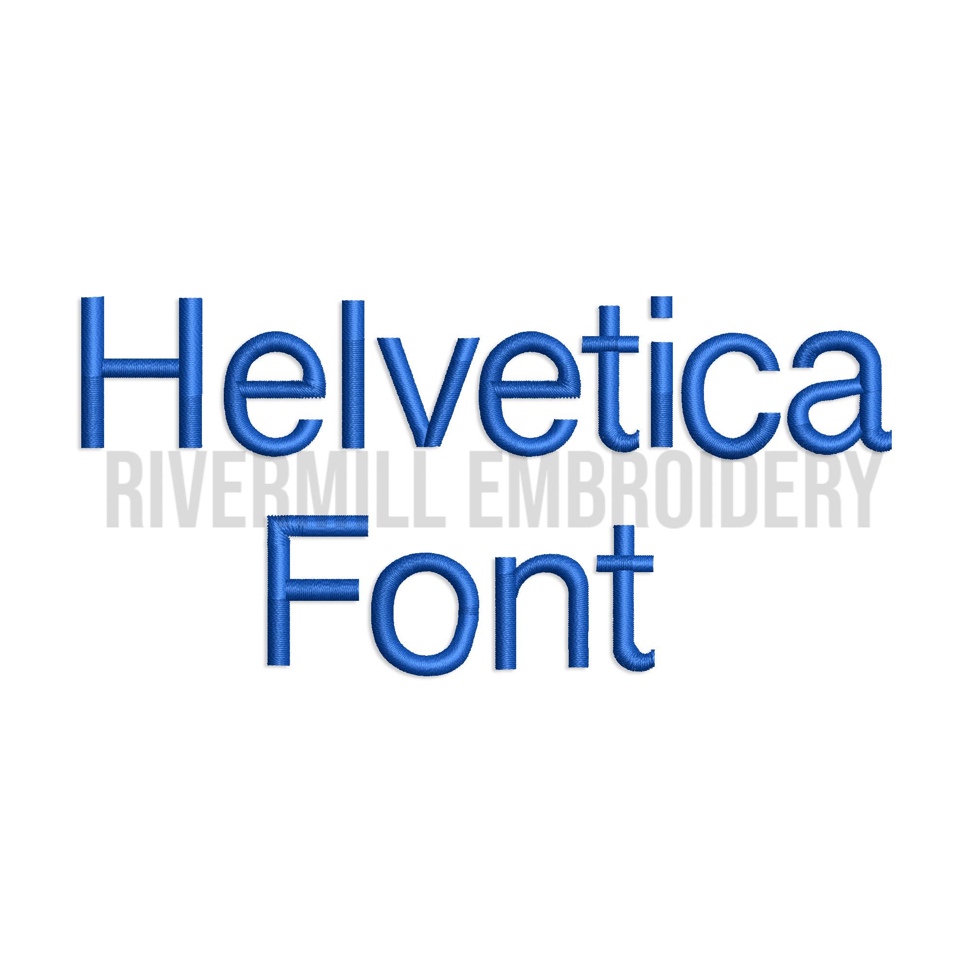 Helvetica 機械刺繍フォント アルファベット - 3サイズ - 0.5インチ