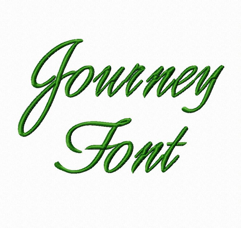 Journey Script Machine Embroidery Font Monogram Alphabet 3 Etsy