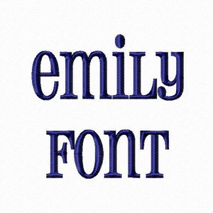 Emily Maschinenstickerei Schrift Monogramm Alphabet - 3 Größen - BK Dateien Sofort Download Design PES Rivermill Stickerei