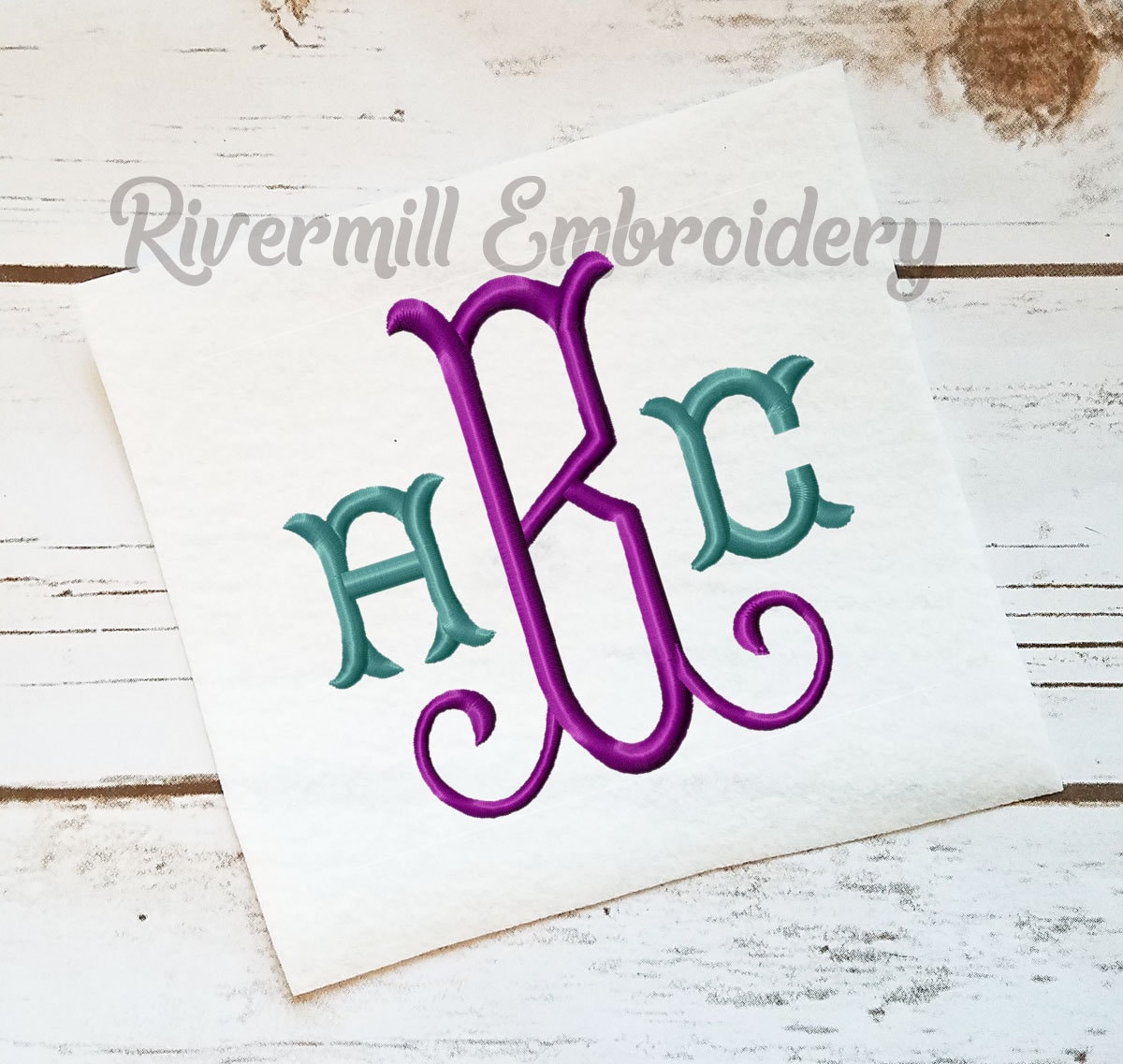 Large Tuscan Monogram Machine Embroidery Font Alphabet - 3 Sizes - BX Files Instant Download Design PES