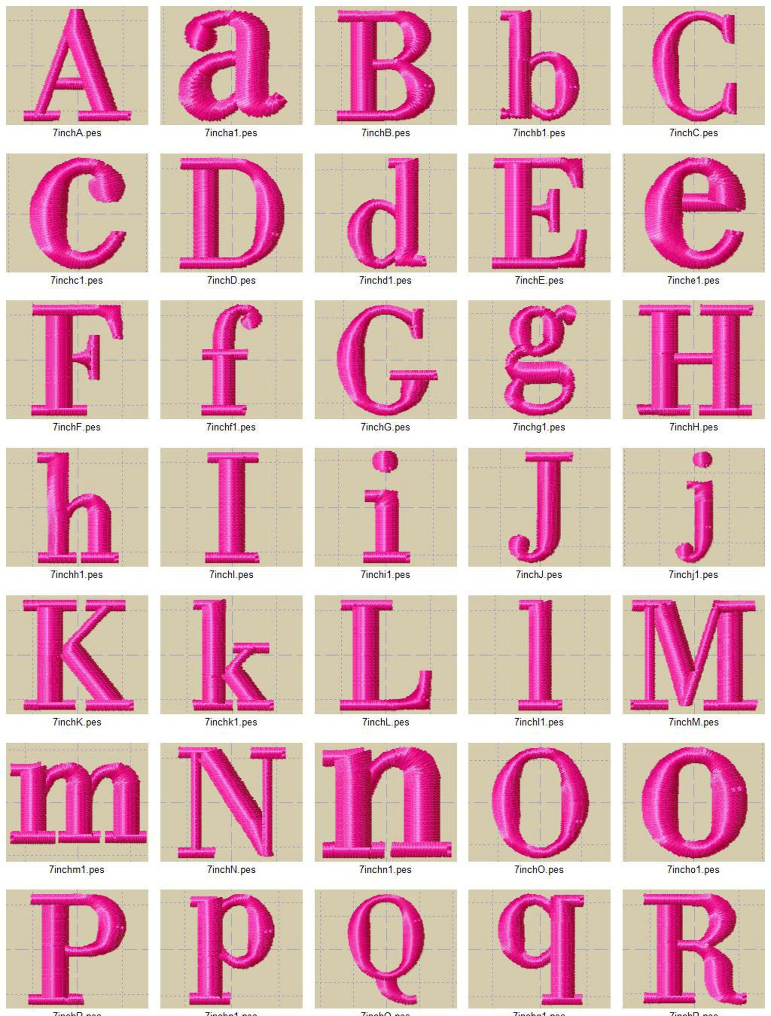 Split Applique Alphabet Machine Embroidery Alphabet 4 Sizes Etsy