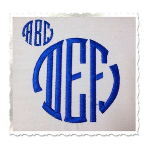 Seal 3 Letter Monogram Machine Embroidery Font Alphabet - 3 Sizes - BX Files Instant Download Design PES