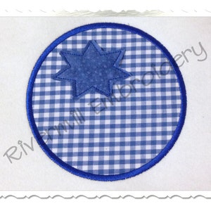 Applique Blueberry Machine Embroidery Design - 4 Sizes - Instant Download PES DST Digital File Rivermill Embroidery