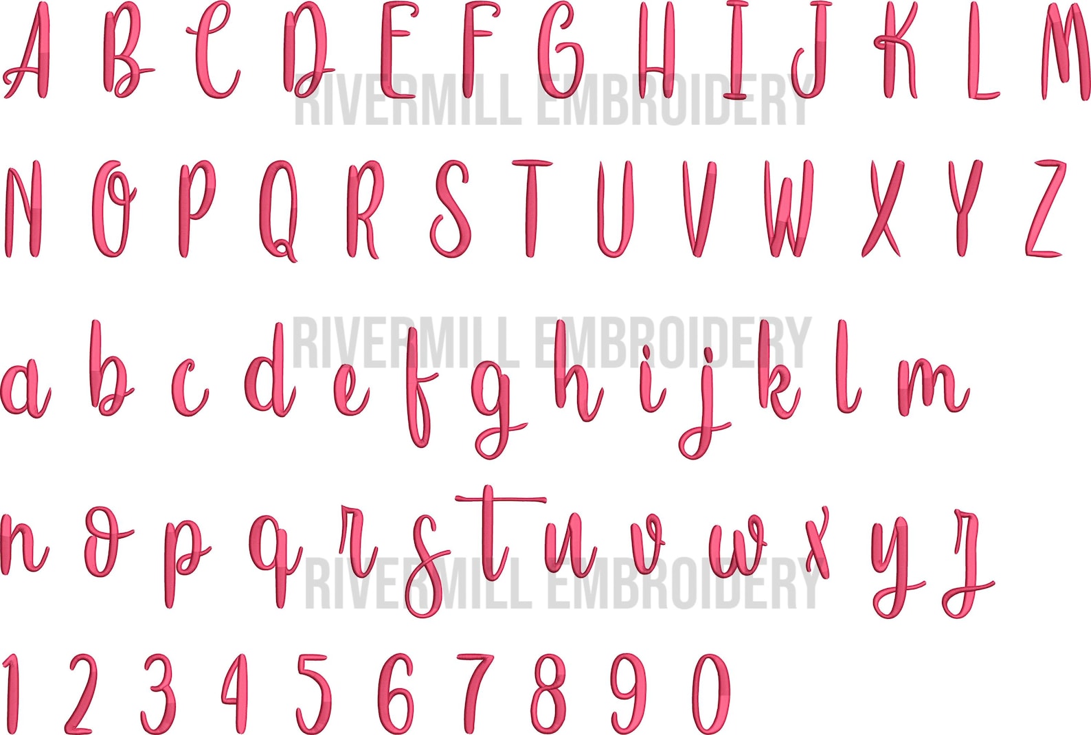 Large Kristen Machine Embroidery Font Monogram Alphabet - 3 Sizes - BX ...