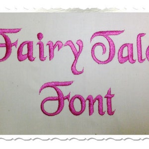 Fairy Tale Machine Embroidery Font Monogram Alphabet - 3 Sizes
