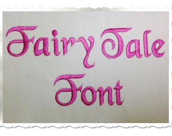 Fairy Tale Machine Embroidery Font Monogram Alphabet - 3 Sizes