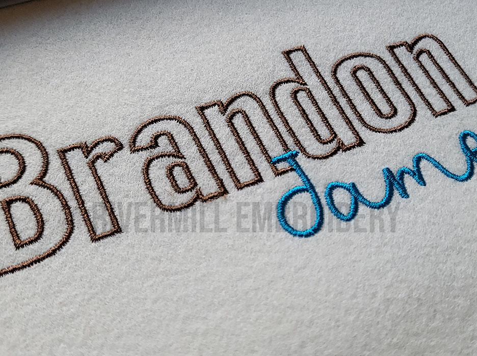 Brandon Script Brandon James Machine Embroidery Font Duo Alphabet - 3 Sizes - Two ...
