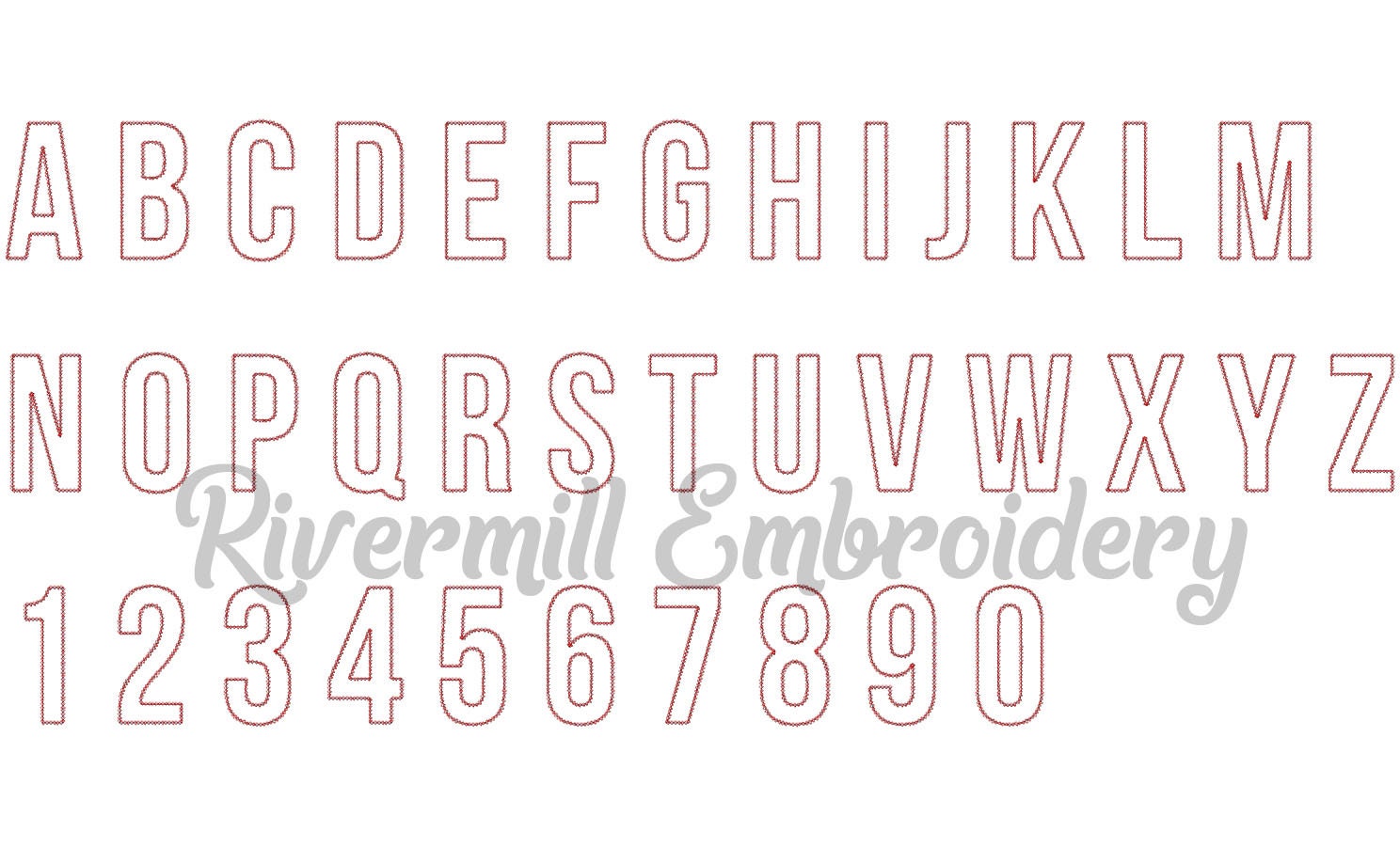 Large Walter Diamond Edge Applique Machine Embroidery Font Alphabet - 3 ...