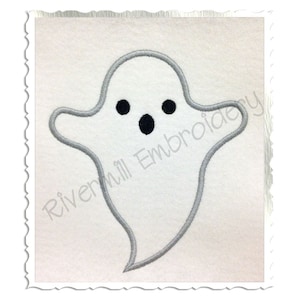 Applique Ghost Machine Embroidery Design - 4 Sizes - Instant Download PES DST Digital File Rivermill Embroidery