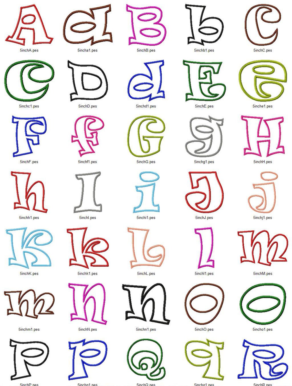 Ravie Applique Machine Embroidery Font Alphabet 4 Sizes BX Files ravie-applique-machine-embroidery-font-alphabet-4-sizes-bx-files