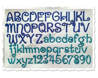 Penguin Machine Embroidery Font Monogram Alphabet - 3 Sizes - BX Files Instant Download Design PES