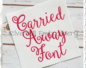 Carried Away Machine Embroidery Font Monogram Alphabet - 3 Sizes