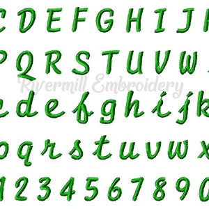 Small Uniform Script Machine Embroidery Font Alphabet - 3 Sizes - BX ...