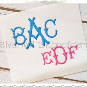 Victorian Monogram Machine Embroidery Font Alphabet - 3 Sizes - BX Files Instant Download Design PES