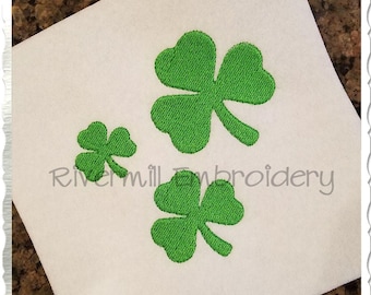 Mini Shamrock Machine Embroidery Design - 3 Sizes