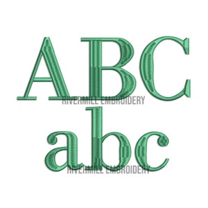 2 1/2&quot; Size Only - Georgia Machine Embroidery Font Monogram Alphabet - BX Files Included Instant Download Digitized Design PES DST +