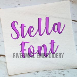 Stella Machine Embroidery Font Monogram Alphabet - 3 Sizes - BX Files Instant Download Design PES