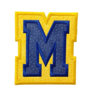 Double Applique Varsity Collegiate Machine Embroidery Font Monogram Alphabet - 4 Sizes