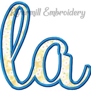 LA Louisiana Applique Machine Embroidery Design - 4 Sizes