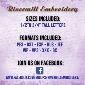 Small Fish Tail Monogram Machine Embroidery Font Alphabet - 3/4" & 1/2 ...