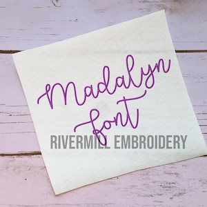 Madalyn Machine Embroidery Font Monogram Alphabet - 3 Sizes - BX Files Instant Download Design PES