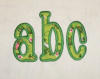 Chachie Applique Machine Embroidery Font Monogram Alphabet - 4 Sizes