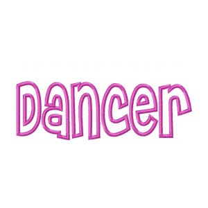 Dancer Applique Machine Embroidery Design - 4 Sizes - Instant Download PES DST Digital File Rivermill Embroidery