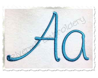 Large Kayleigh Machine Embroidery Font Monogram Alphabet - 3 Sizes
