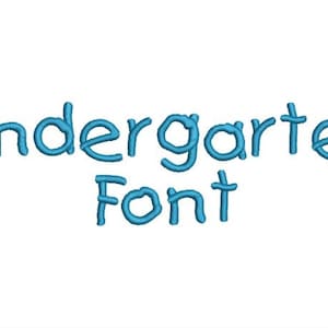 Kindergarten Machine Embroidery Font Monogram Alphabet - 3 Sizes