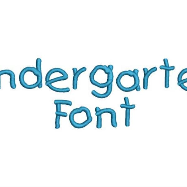 Kindergarten Maschinenstickerei Schrift Monogramm Alphabet - 3 Größen - SX-Dateien Instant Download Design PES Rivermill Stickerei