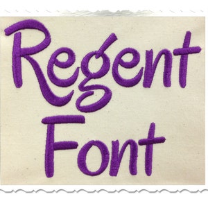 Regent Machine Embroidery Font Monogram Alphabet - 3 Sizes - BX Files Instant Download Design PES