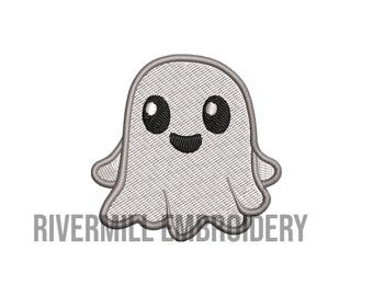 Cute Mini Ghost Machine Embroidery Design - 4 Sizes