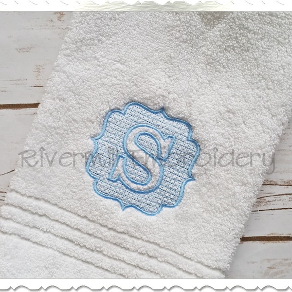 Embossed Machine Embroidery Monogram Alphabet - 4x4 Size