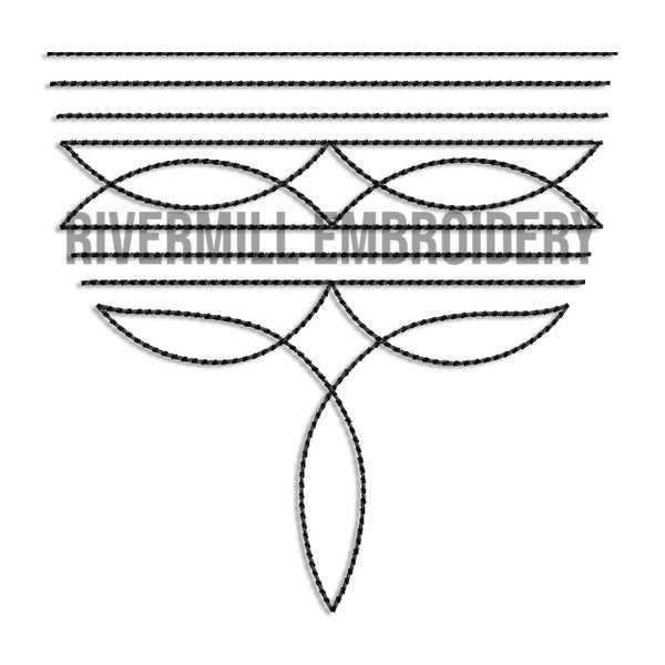 Diseño de bordado de máquina de puntada de dedo del pie de bota de vaquero occidental - 4 tamaños
