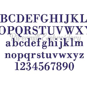 1 1/4&quot; Size Only - Georgia Machine Embroidery Font Monogram Alphabet - BX Files Included Instant Download Digitized Design PES DST +