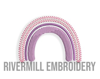 Mini Modern Rainbow Machine Embroidery Design-instant DOWNLOAD - Etsy