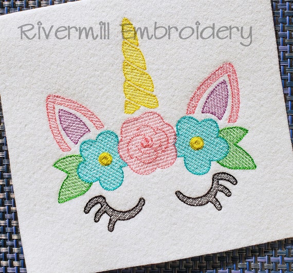 One Loved Mama Sketch Machine Embroidery Design - Rivermill Embroidery