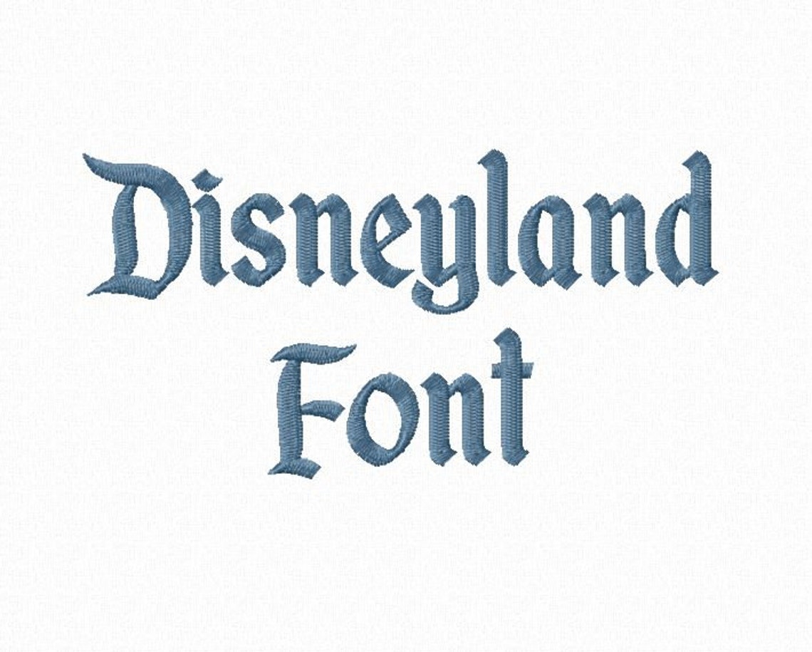 Disneyland Machine Embroidery Font Monogram Alphabet 3 Sizes Etsy