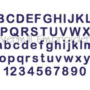 May include: A set of uppercase and lowercase letters and numbers in a dark blue color. The letters are in a rounded font style. The letters and numbers are arranged in rows.