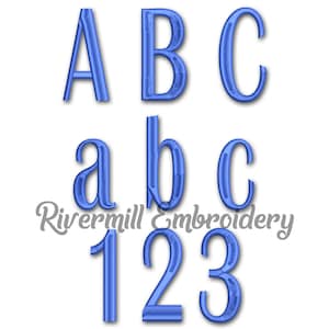 Large Britain Machine Embroidery Font Monogram Alphabet - 3 Sizes - BX Files Instant Download Design PES