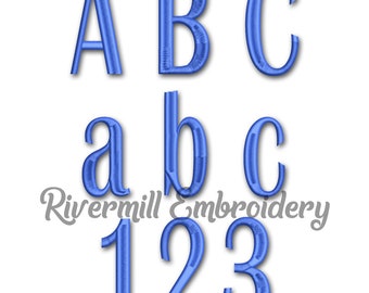 Large Britain Machine Embroidery Font Monogram Alphabet - 3 Sizes - BX Files Instant Download Design PES