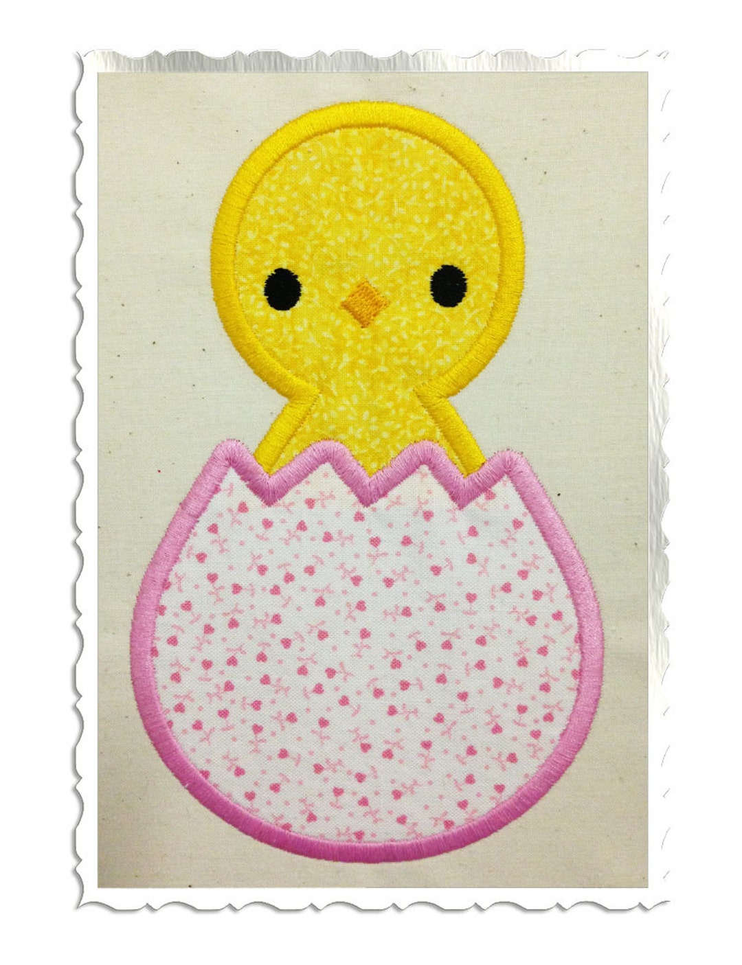 Easter Chick in Egg Applique Machine Embroidery Design - 4 Sizes - Etsy
