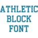 Athletic Block Machine Embroidery Font Monogram Alphabet 3 | Etsy