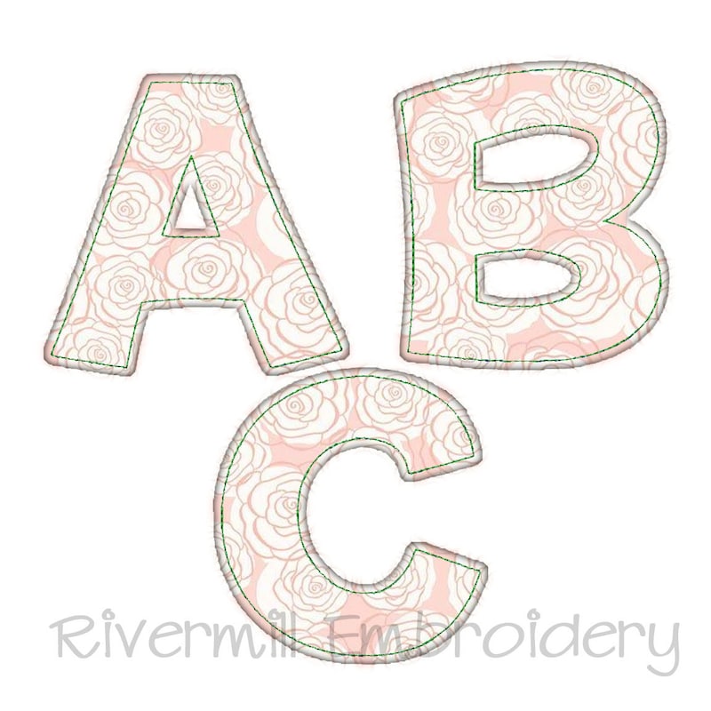 Monogram Applique Design - Etsy