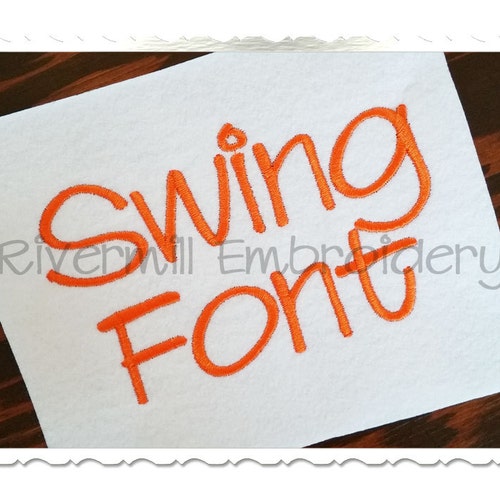 Swing Machine Embroidery Font Monogram Alphabet 3 Sizes Etsy