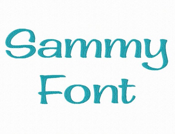 Sammy Machine Embroidery Font Monogram Alphabet - 3 Sizes - BX Files Instant Download Design PES