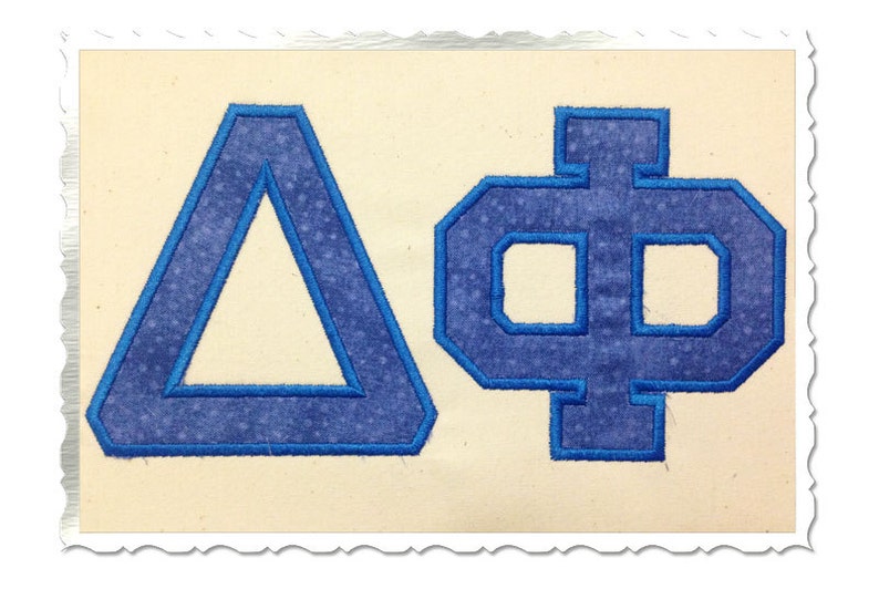 Greek Varsity Collegiate Applique Machine Embroidery Font Etsy