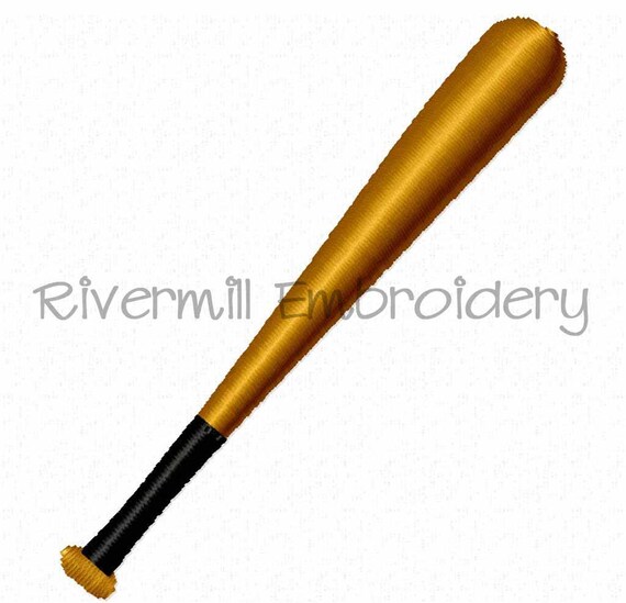 Mini Baseball Bat Machine Embroidery Design 3 Sizes Etsy