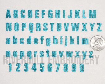 Kleine blok machine borduurwerk lettertype alfabet-2 maten 1/2" en 3/4"- BX-bestanden direct downloaden ontwerp PES Rivermill Embroidery