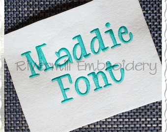 1 1/2" Size - Maddie Machine Embroidery Font Alphabet